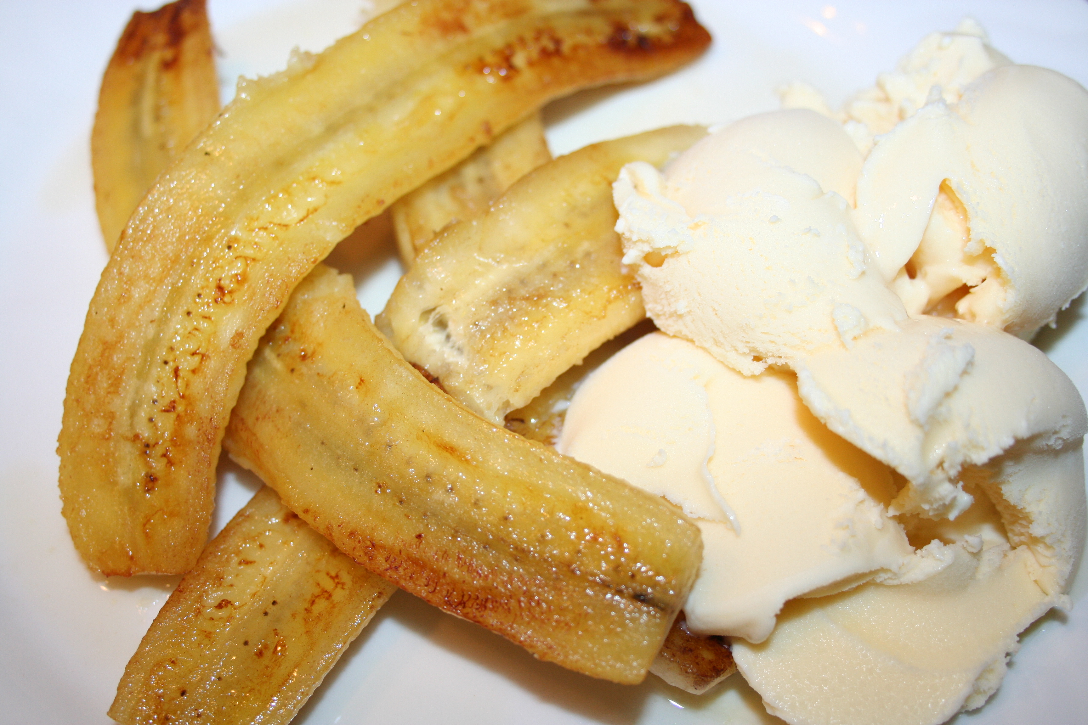 Resep Pisang Goreng dan Es Krim ~ Smokey Banana & Vanilla 