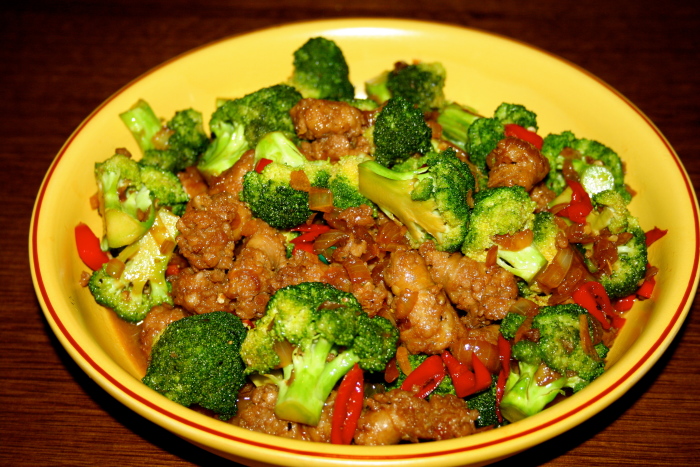 Stir Fried Broccoli with Sausages Recipe - Arie's Kitchen